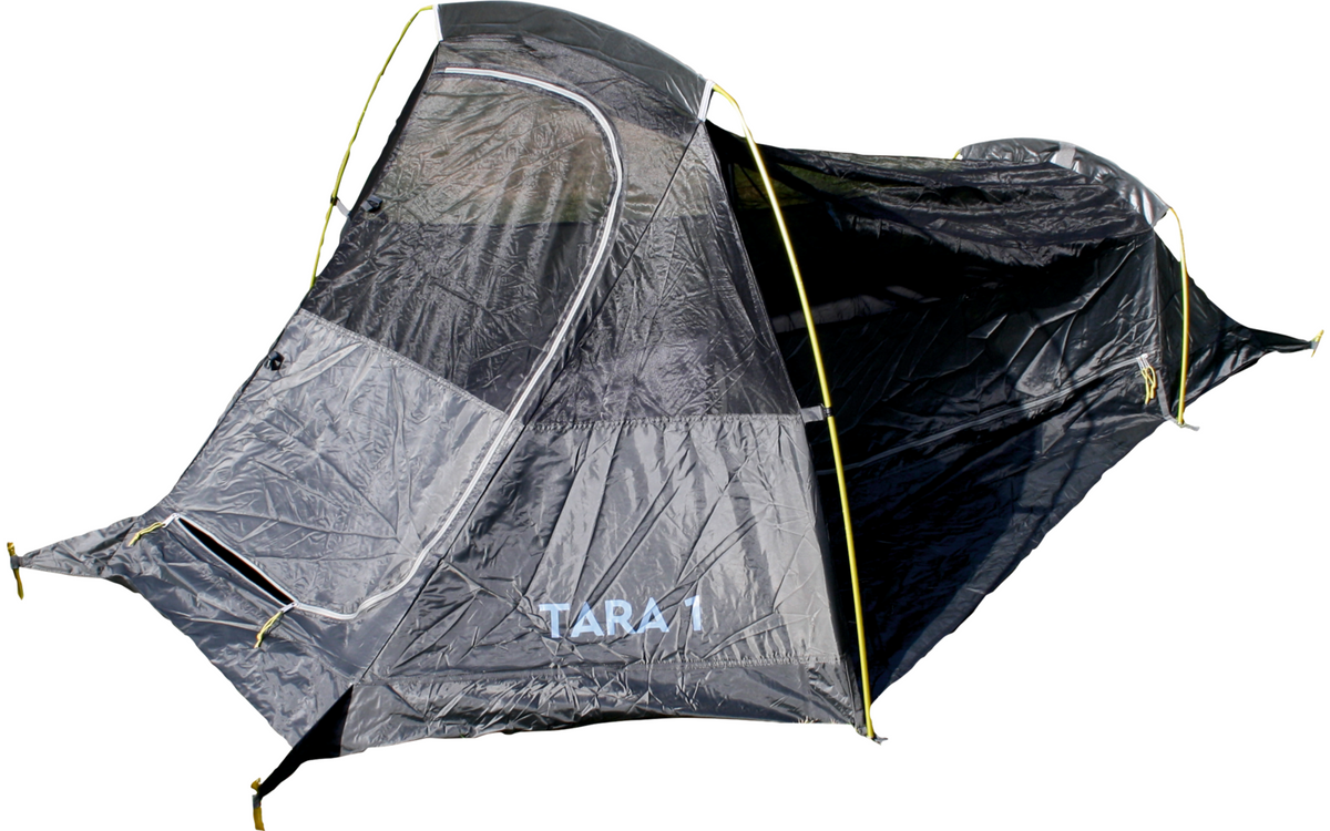 Tunneltelt Tara 1 for 1 person resirkulert polyester 3000 mm - Tambu pakket i bærebag