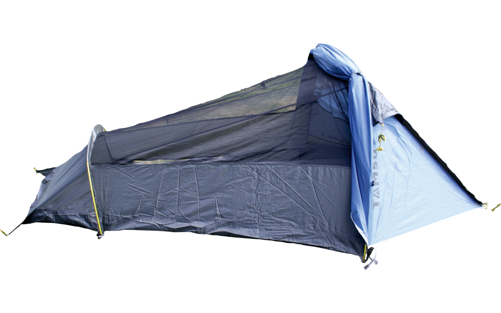 Tunneltelt Tara 1 for 1 person resirkulert polyester 3000 mm - Tambu med åpen inngang