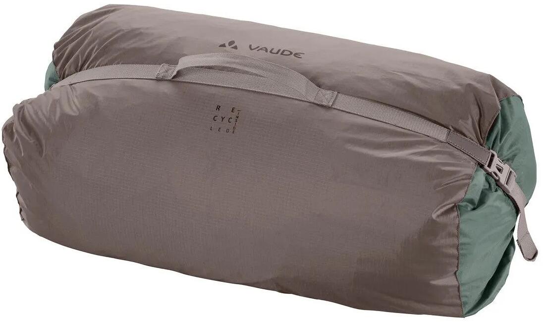 Oversikt over Tunneltelt Taurus XT 4-personer 495x260cm grønn satt opp