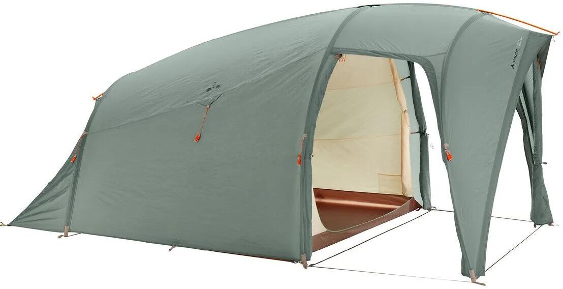 Tunneltelt Taurus XT 4-personer 495x260cm grønn bakside