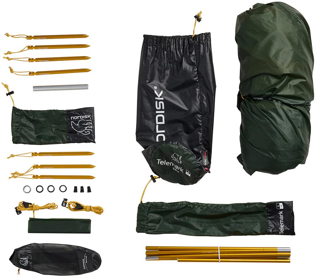 Tunneltelt Telemark 2.2 LW 2-pers 1120 g farge forest green