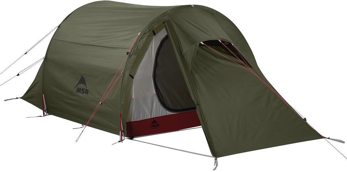 Tunneltelt Tindheim 3-sesonger, 68D polyester, aluminium - MSR sett forfra