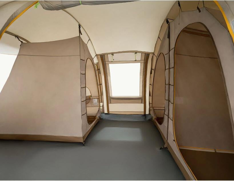 Detaljbildet av teltmateriale på Tunneltelt Travel Lodge RT