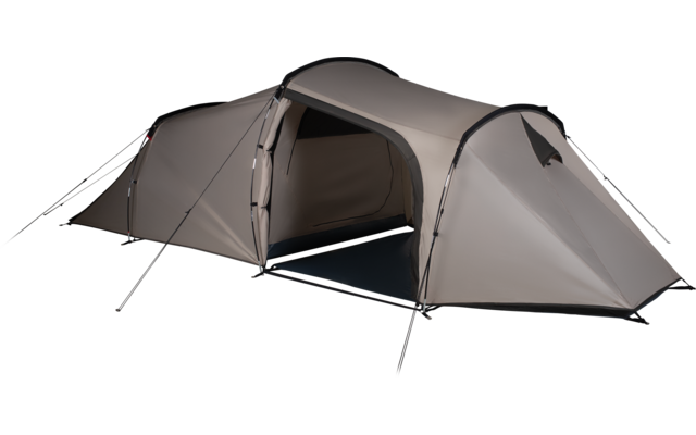 Tunneltelt Wanderlight 3 for 3 personer polyester 7,7 kg - Kampa sett fra siden med åpen sidedør