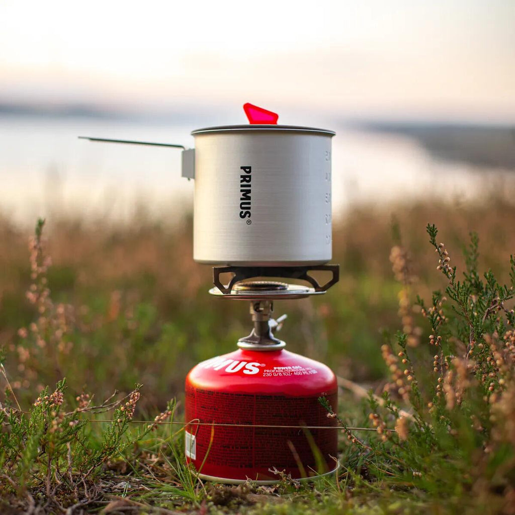 Nærbilde av bunnspiral på Turgryte Essential Trek Pot 0,6 l aluminium 300 g