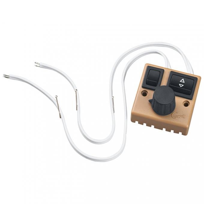 Turtallsregulator for 12V vifter med bryter Comet forfra
