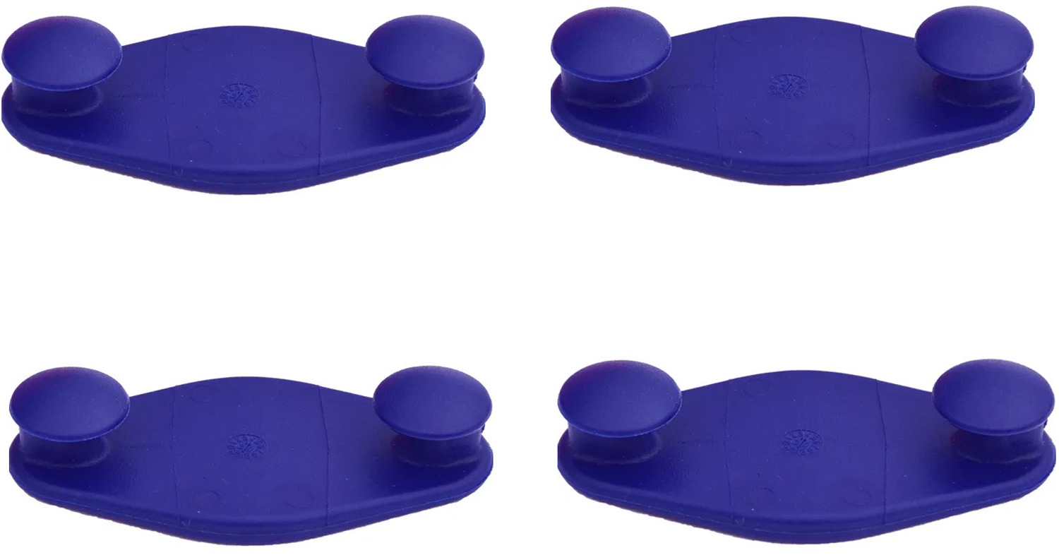U-Connector koblingsstykke i plast 4 stk - Peggy Peg forfra