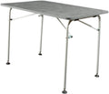 Ultralett campingbord 1 glassfiber 100x68 cm antrasitt forfra