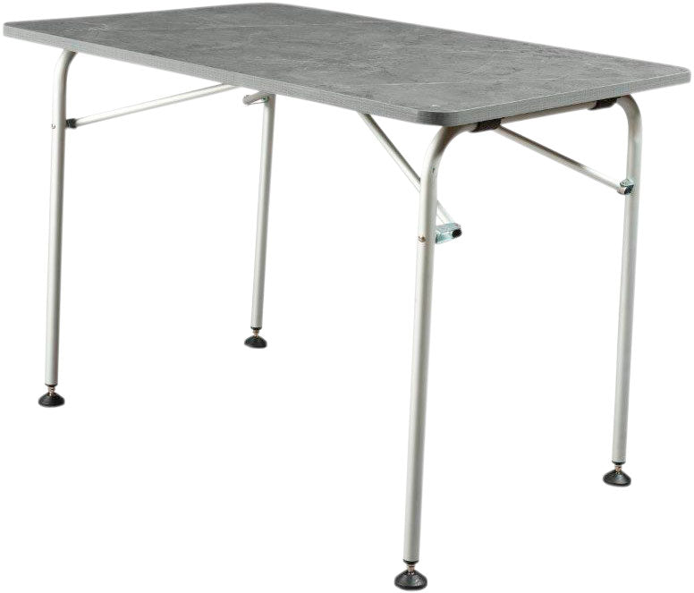 Ultralett campingbord 1 glassfiber 100x68 cm antrasitt forfra