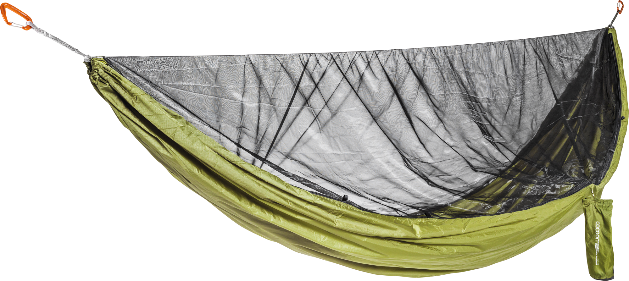 Ultralett hengekøye med myggnett 325x148 cm 395 g - Cocoon for camping