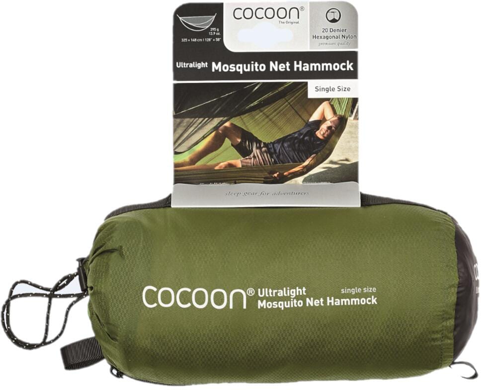 Ultralett hengekøye med myggnett 325x148cm 395g - Cocoon detalj av myggnettet
