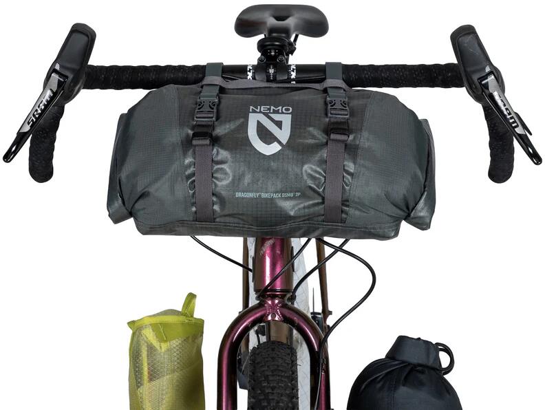 Pakking av Ultralett turtelt Dragonfly OSMO Bikepack, Sedona Sage i Divvy Cube pose