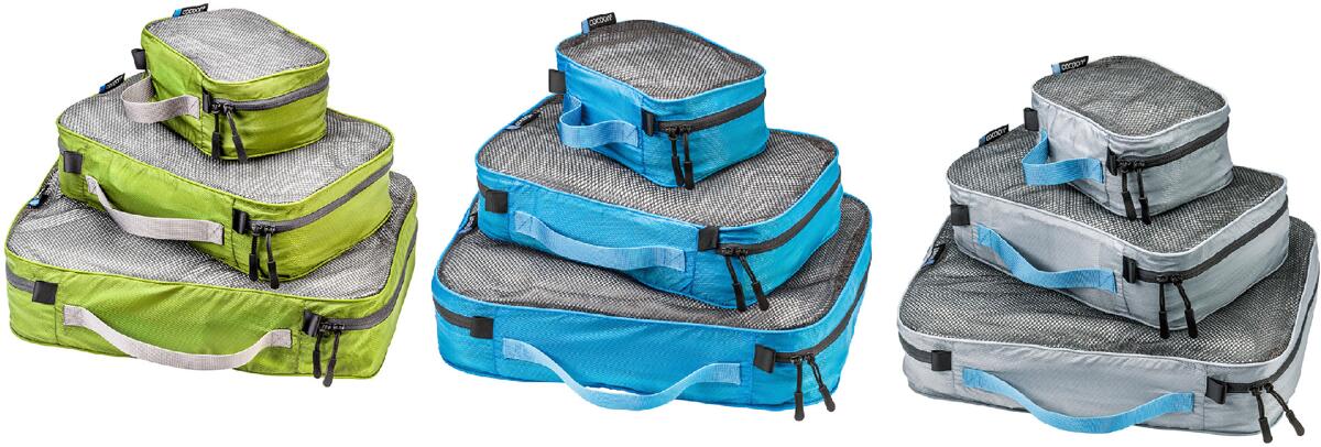 Ultralight pakkekube-sett i nylon, 3-pack 120 g fra Cocoon