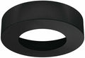 Underbygghus rundt 65x15,6 mm svart matt Häfele forfra