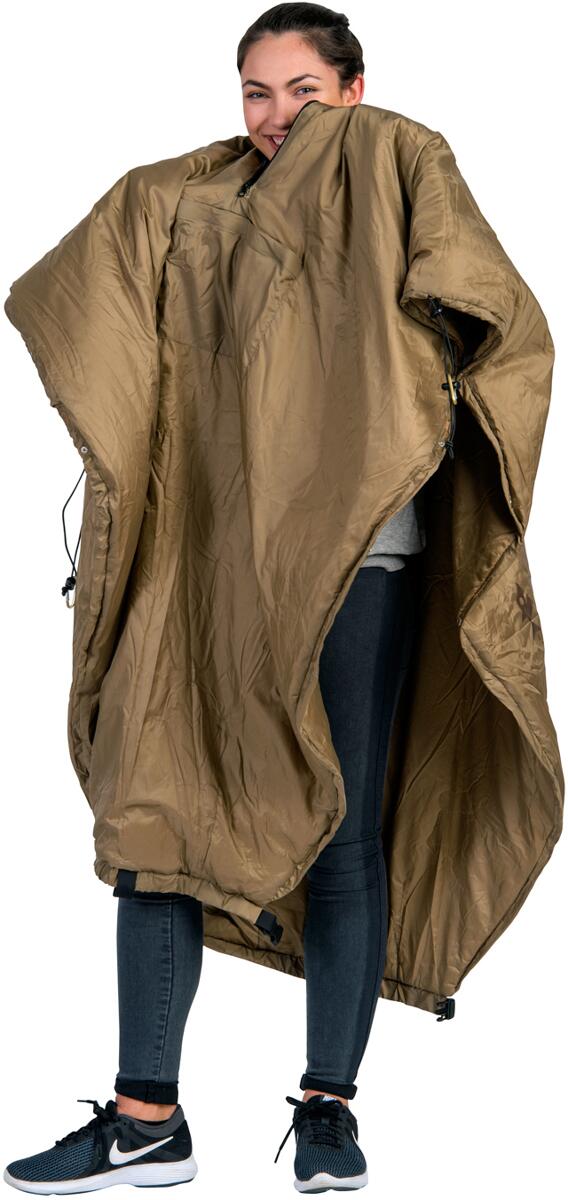 Underquilt Poncho 2-i-1 varmebeskyttelse for hengekøye bakside