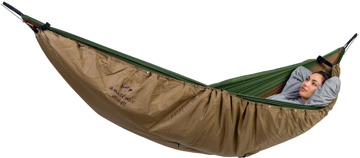 Underquilt Poncho 2-i-1 varmebeskyttelse for hengekøye foran