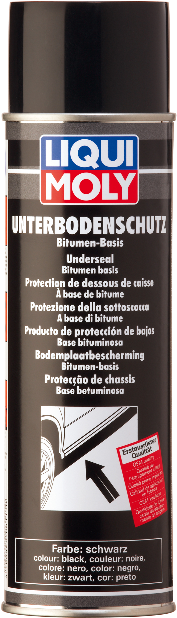 Understellsbeskyttelse bitumenspray 500 ml svart - Liqui Moly på sprayboks