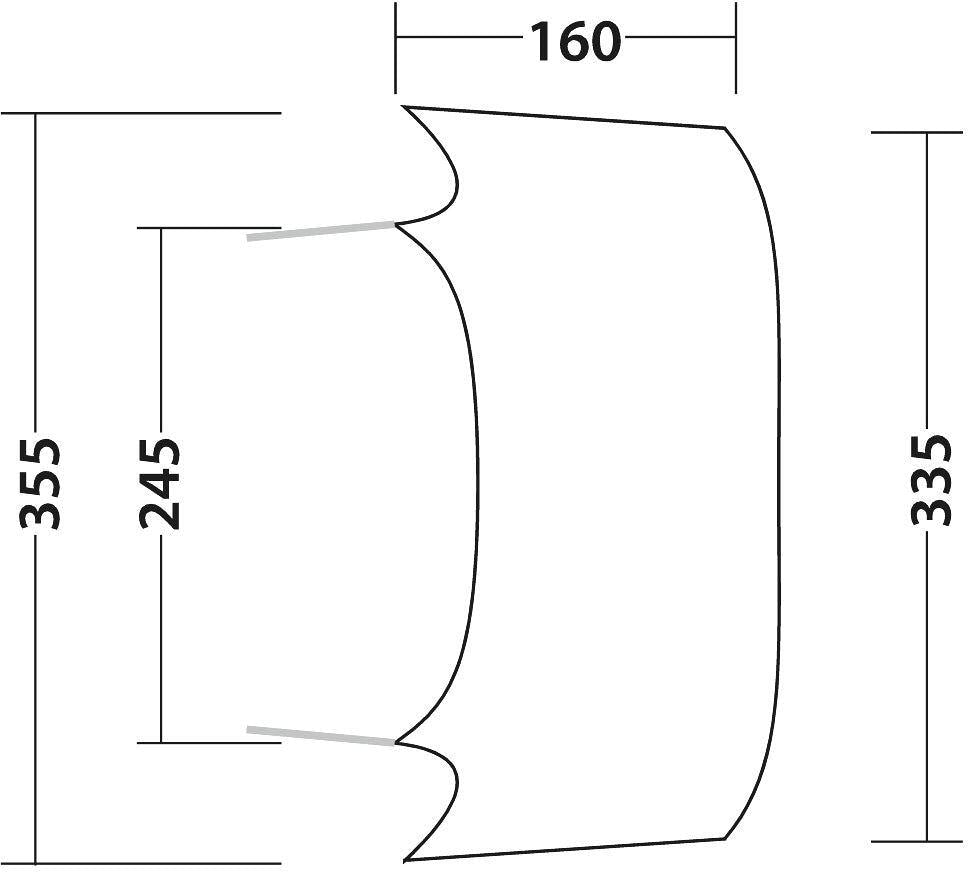Universal Connector Air Shelter telttilkobling, 335x160 cm - Outwell