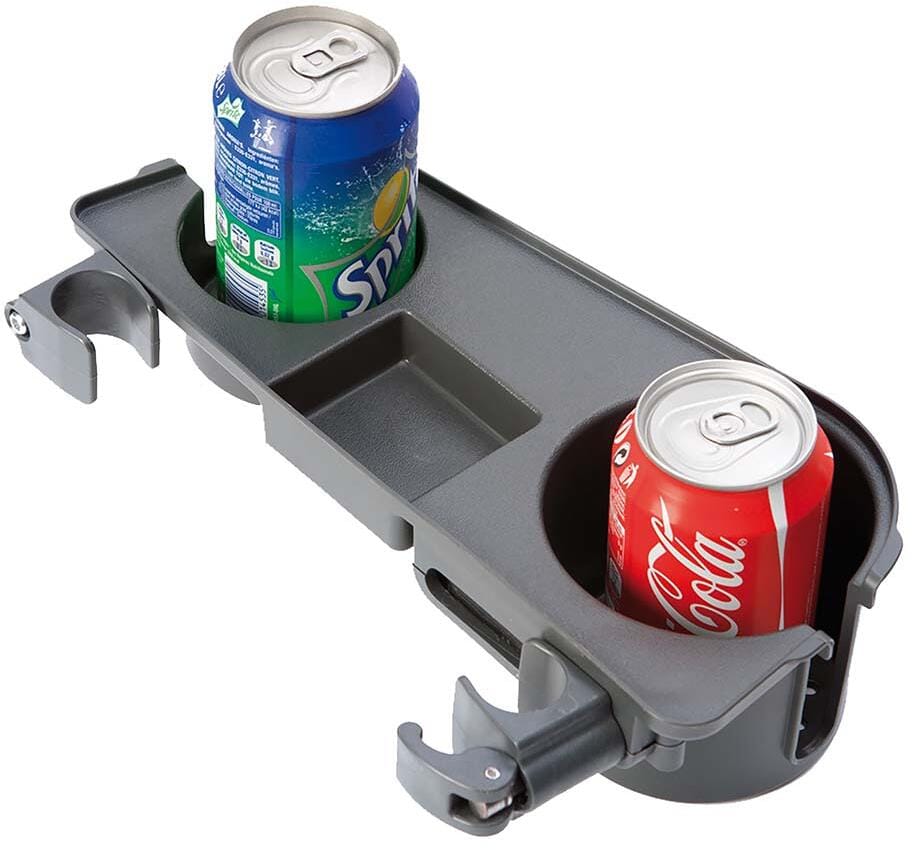 Universal kopp- og flaskeholder for campingstoler grå - Bo-Camp bakside