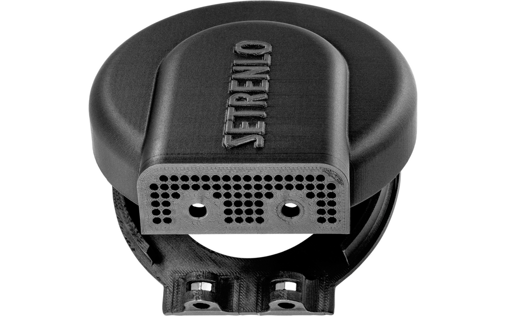 Universaldeksel for luftutslipp 123x120x31 mm - Setrenlo montert på vegg