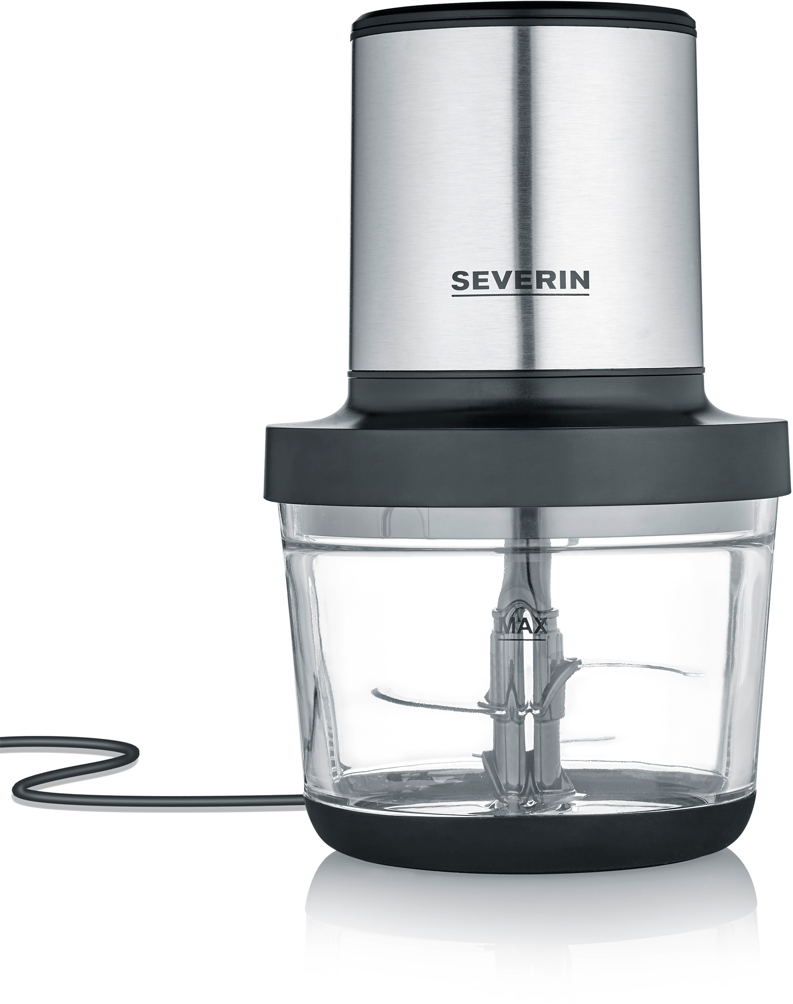 Universalhakker KM 3867 400 W med glassbeholder forfra