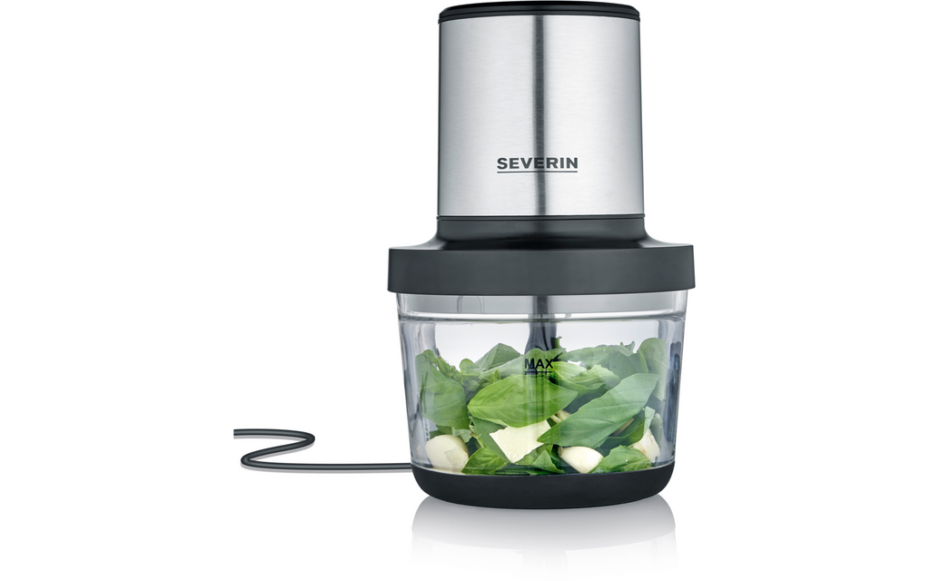 Universalhakker KM 3867 400 W med glassbeholder bakside