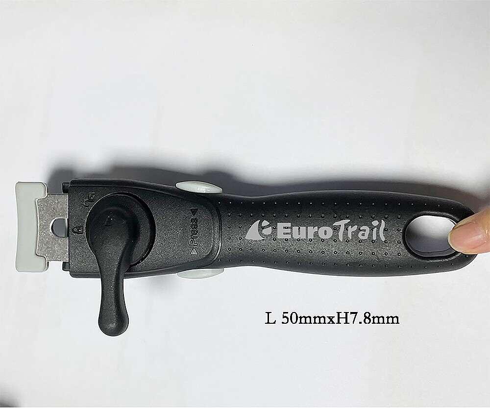 Nærbilde av Universalhåndtak avtakbart med klikksystem Eurotrail i rustfritt stål