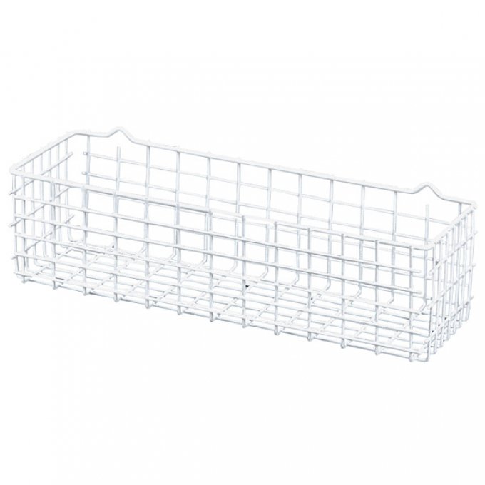 Universalkurv Pandino 33 x 12 x 10 cm hvit - Metaltex sett forfra