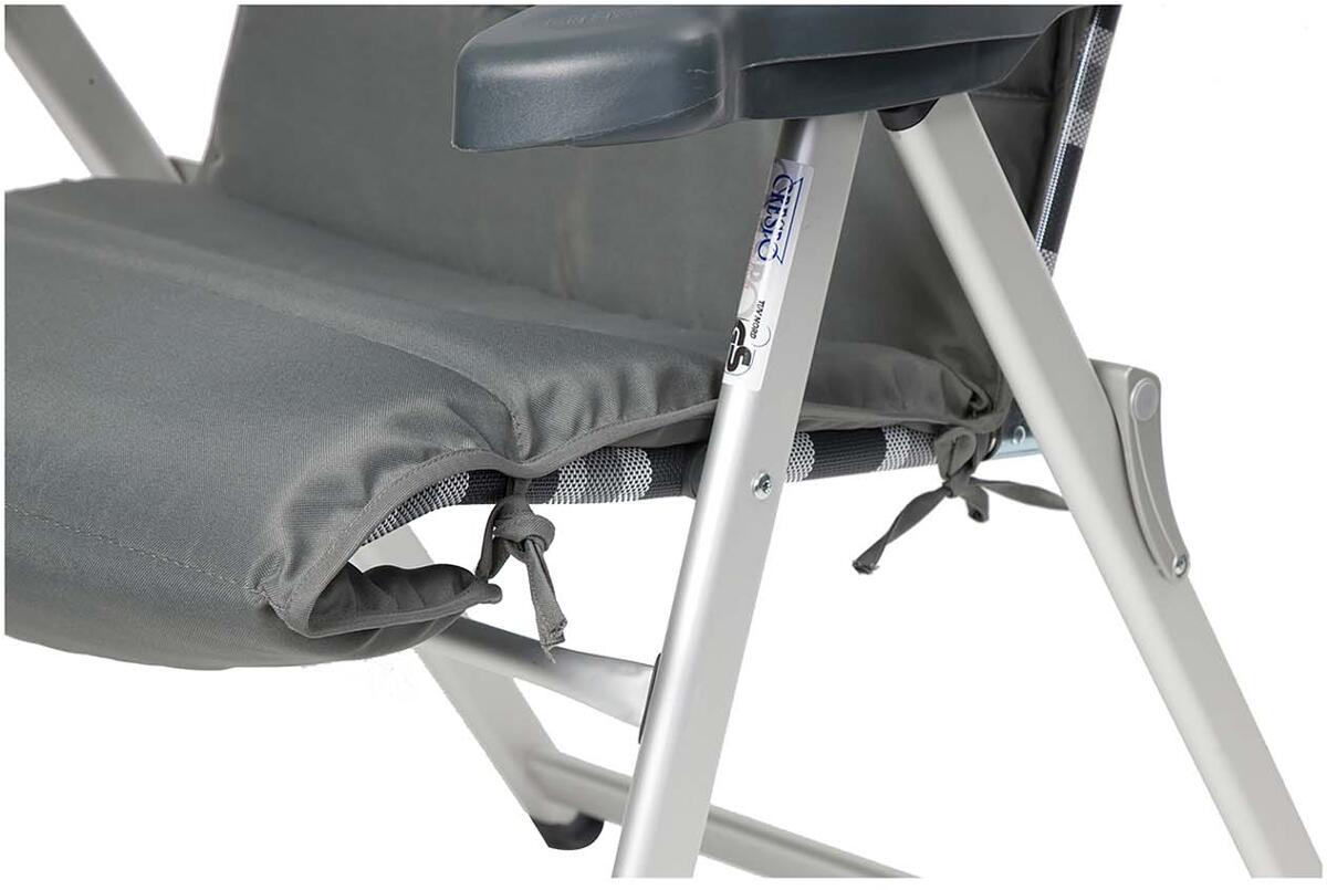 Universalpute for campingstol 136x54 cm grå justerbar - Bo-Camp bakside