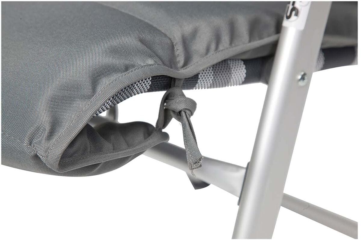 Universalpute for campingstol 136x54 cm grå justerbar - Bo-Camp detalj av polstring