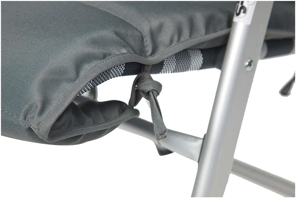 Universalpute for relaxstol 180x54 cm grå polyester montert på stol