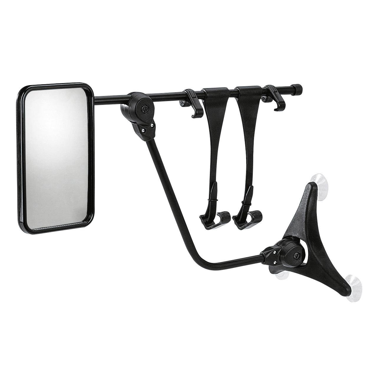 Universalspeil Huckepack 4 med aluminiumsfeste, par for biler