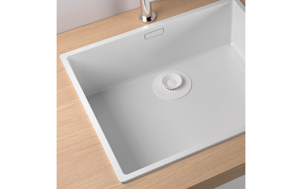 Bakside av Universalt avløpsdeksel i silikon 2-i-1 Ø 11,3 cm - Metaltex