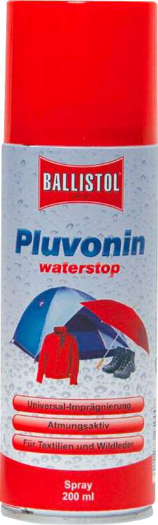 Universalt impregneringsspray Pluvonin 200 ml - Ballistol for tekstilbeskyttelse