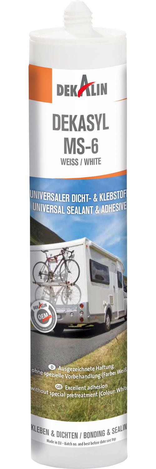 Universalt tette- og limstoff Dekasyl MS-6 310 ml fra Dekalin