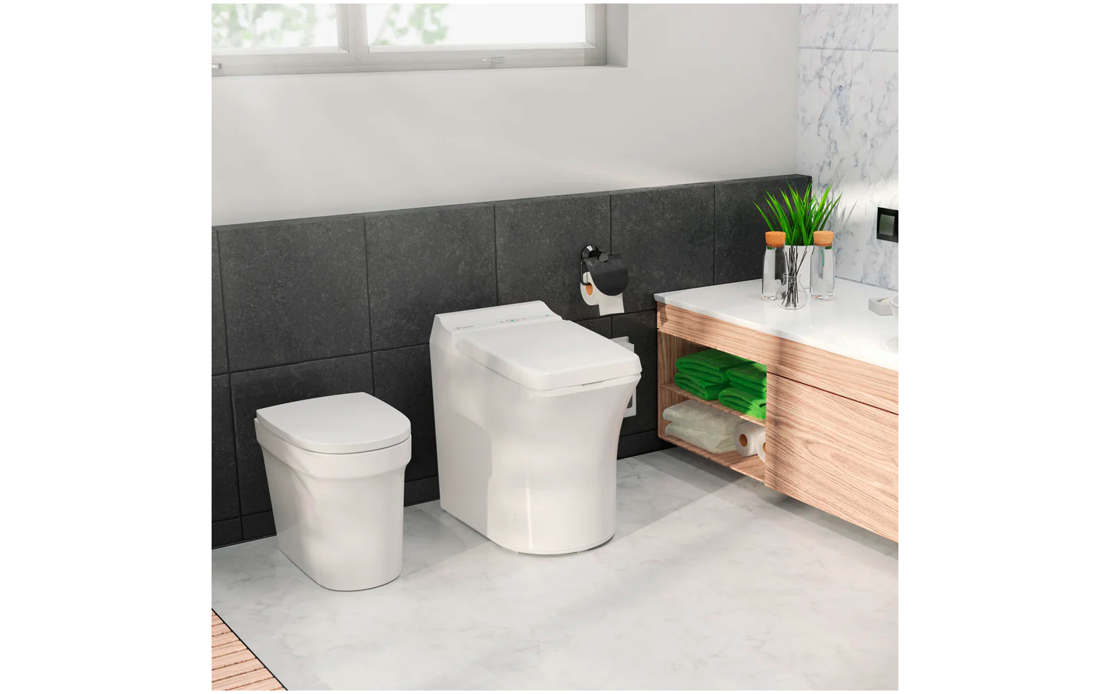 Urinal vannfritt luktfritt unisex frostsikkert 50 mm utløp - Cinderella bakside