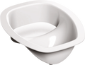 Urinseparator oval hvit 38x30x15 cm i ABS-materiale fra Trelino