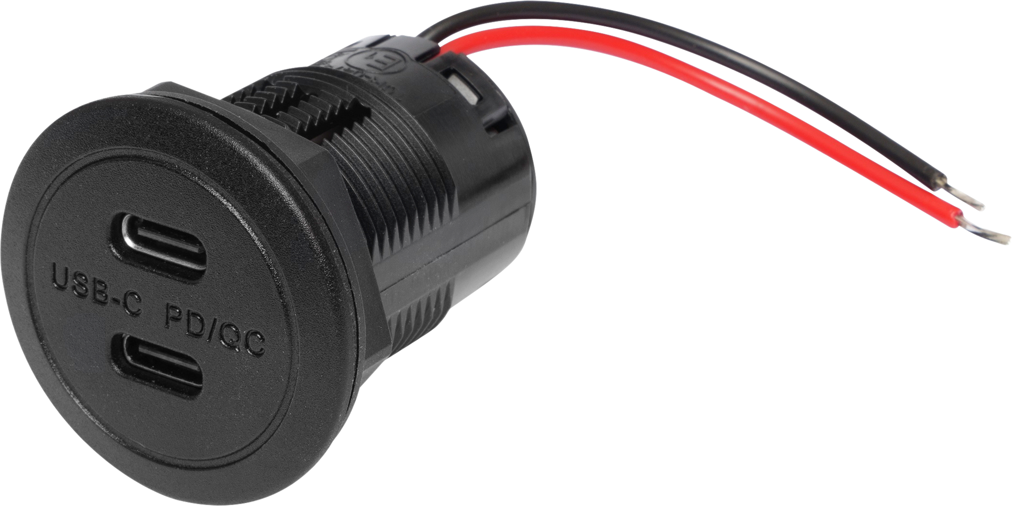 USB-C dobbel stikkontakt 2x30W PD/QC 12-24V - ProCar for kjøretøy