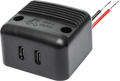 USB-C dobbel stikkontakt 2x30W PD/QC i ABS 12-24V - ProCar forfra