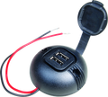 USB dobbeltuttak 5V innbygging med deksel 8-34V - ProCar forfra