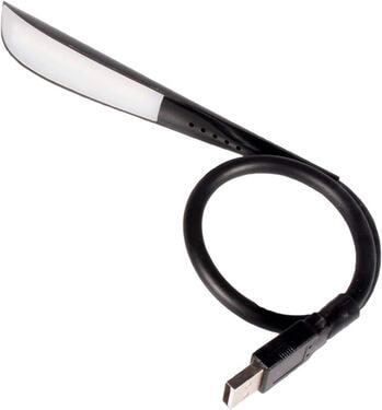 USB-flekslampe 5V 1,2W LED matt svart 44 cm forfra
