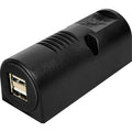 USB-stikkontakt 12-24V 2x USB 5000 mA innbygging - ProCar forfra