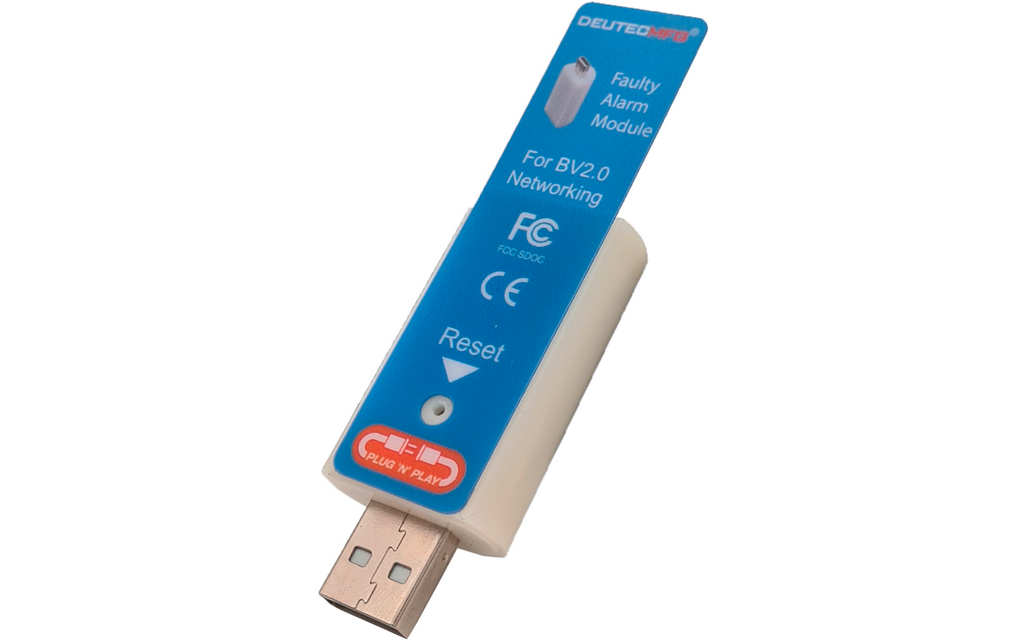 USB-visningsenhet F Modul BV 2.0 bakside
