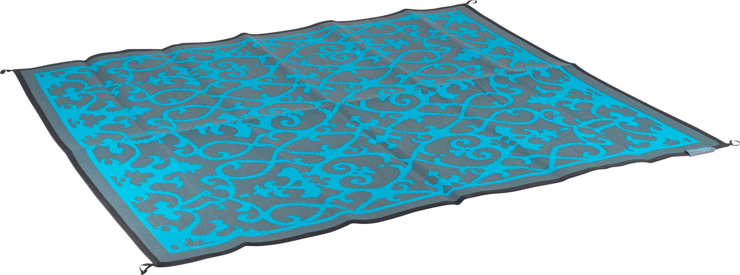 Utendørsteppe Azure 200x180 cm polypropylen med bæreveske Bo-Camp forfra