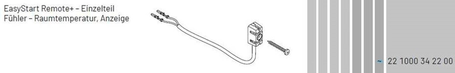 Utetemperatursensor TP7 R+Timer for Airtronic D2L - Eberspächer svart forside