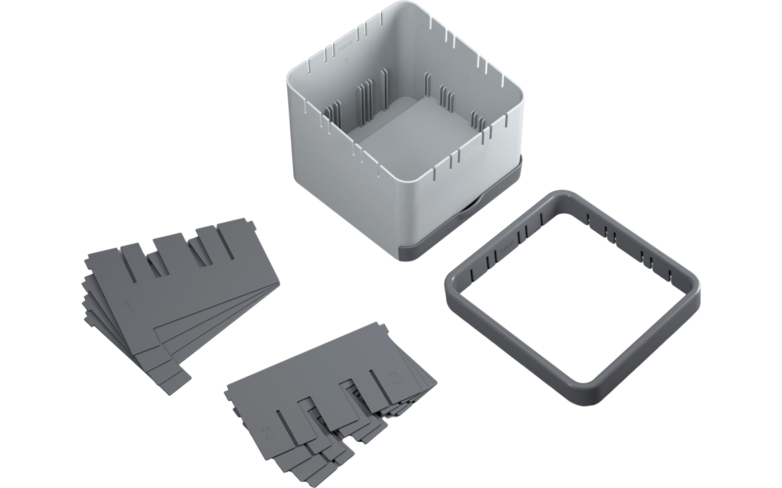 Utiltex kjøkkenredskapsholder med 25 plasser, 15x15x11 cm - Metaltex