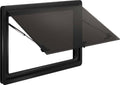 Utstillingsvindu PUR-Win S10 dobbeltglass polyuretanramme svart for camping