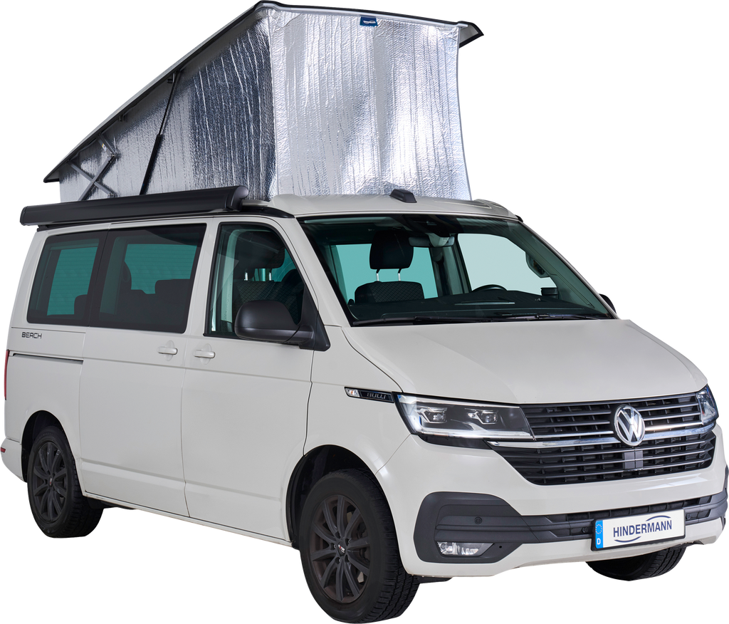 Utvendig isolering for popup-tak VW T5, T6, T6.1 - Hindermann forfra