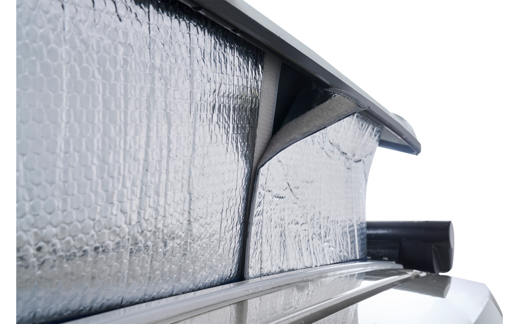 Utvendig isolering for popup-tak VW T5, T6, T6.1 - Hindermann bakside