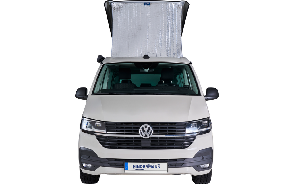 Nærbilde av materiale på utvendig isolering for popup-tak VW T5, T6, T6.1 - Hindermann